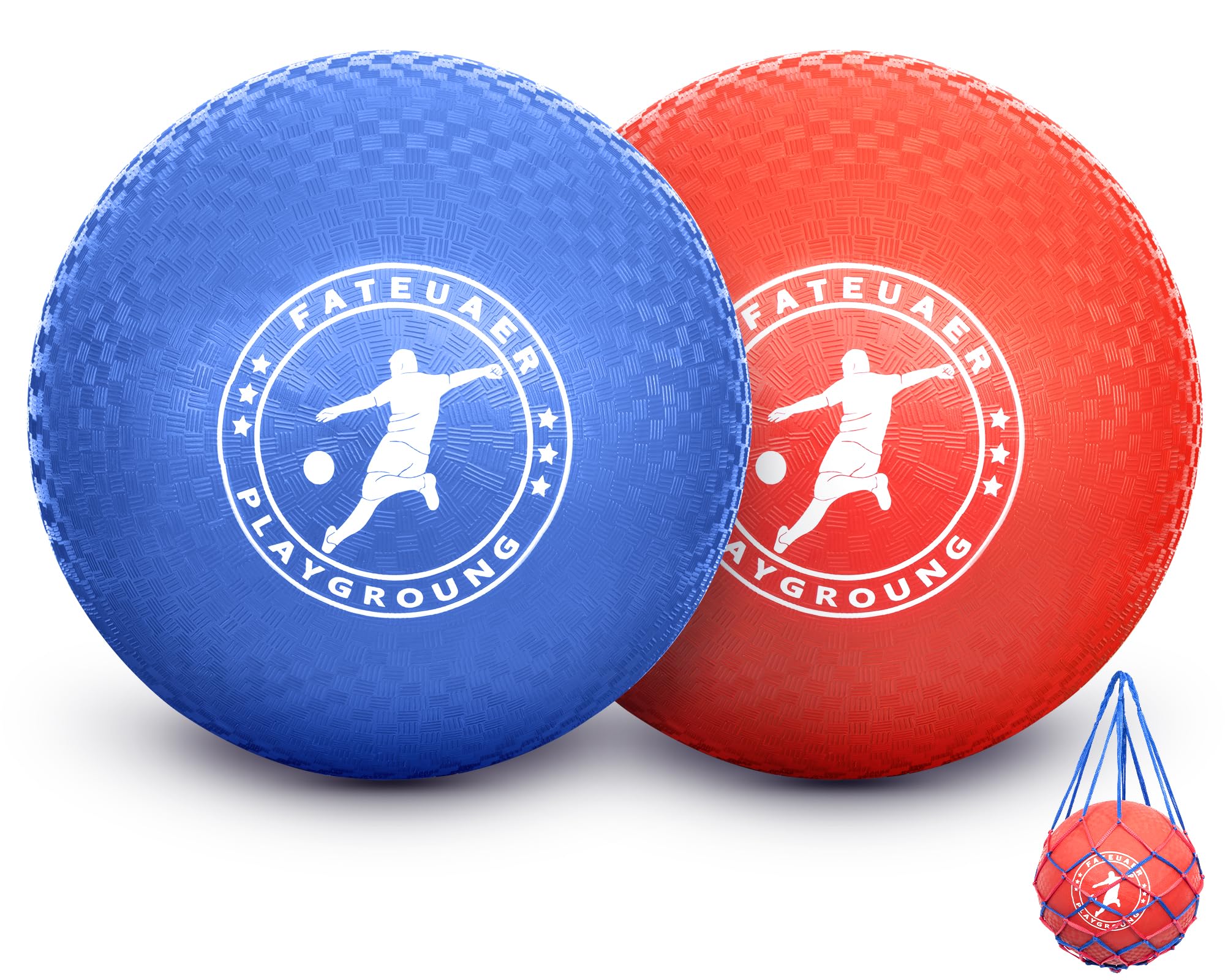 FATEUAER kickball set red and blue front view for outdoor play
