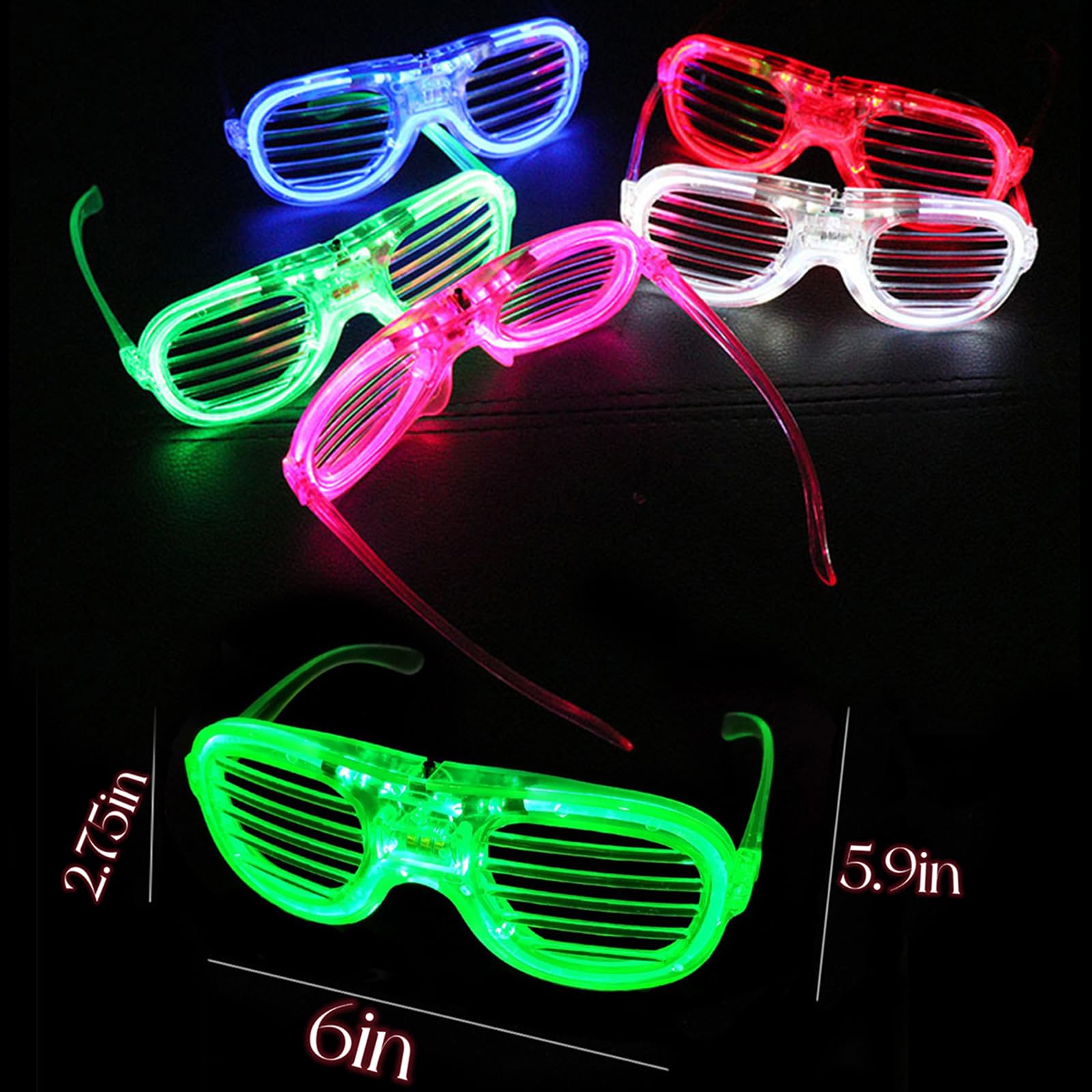 FathiSooc LED glasses green glow great for festival crowds