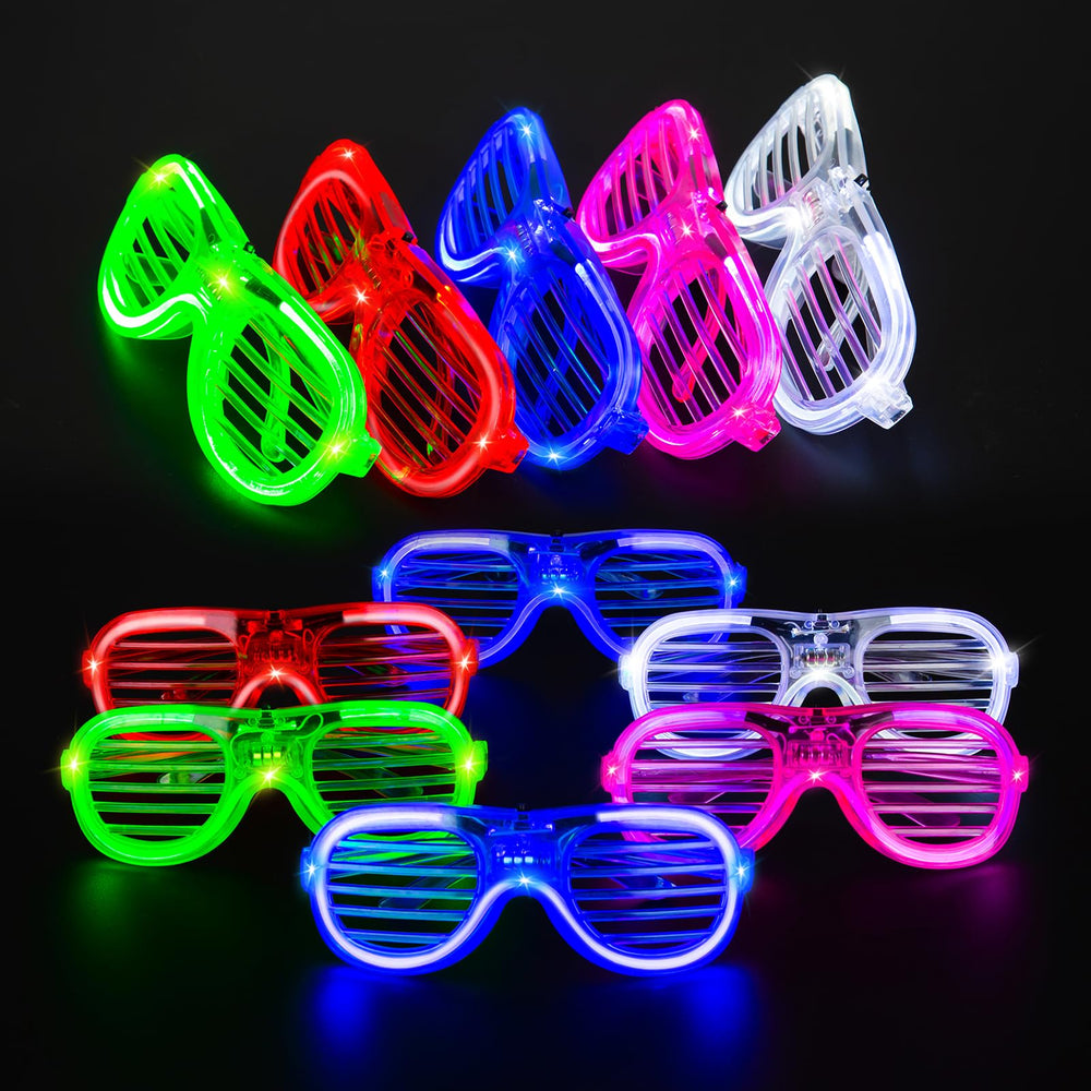 FathiSooc LED glasses pink glow ideal for large party celebrations