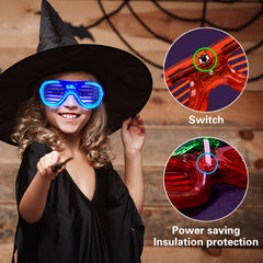FathiSooc LED glasses night party shot highlighting hands-free lighting