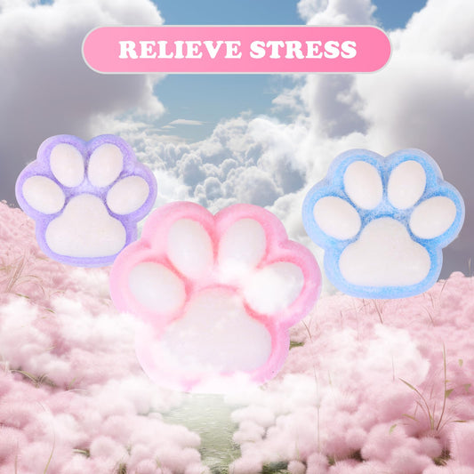 FauKait cat paw squeeze toy kawaii design for kids and adults.