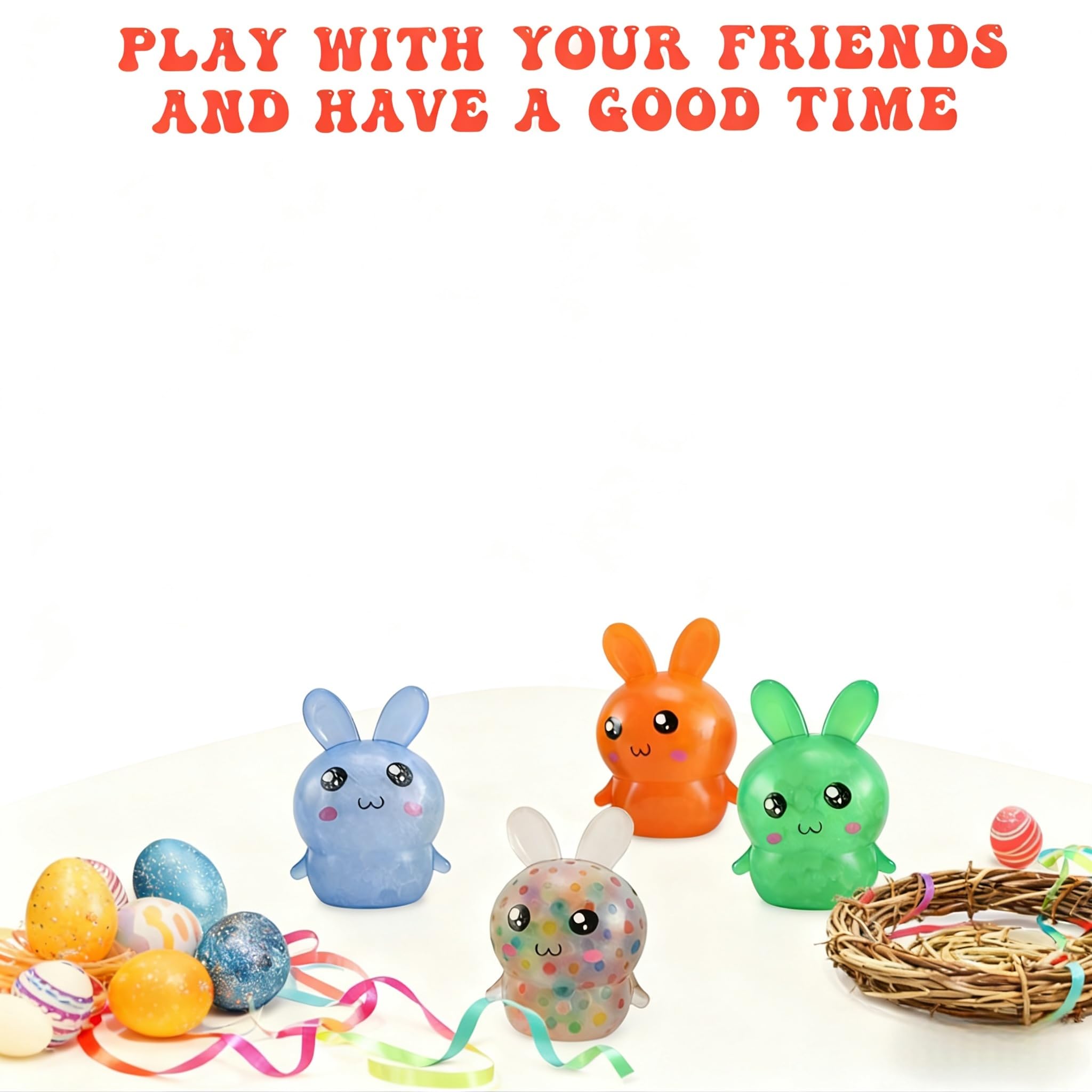 FauKait Easter Bunny stress ball green, calming companion during busy days.