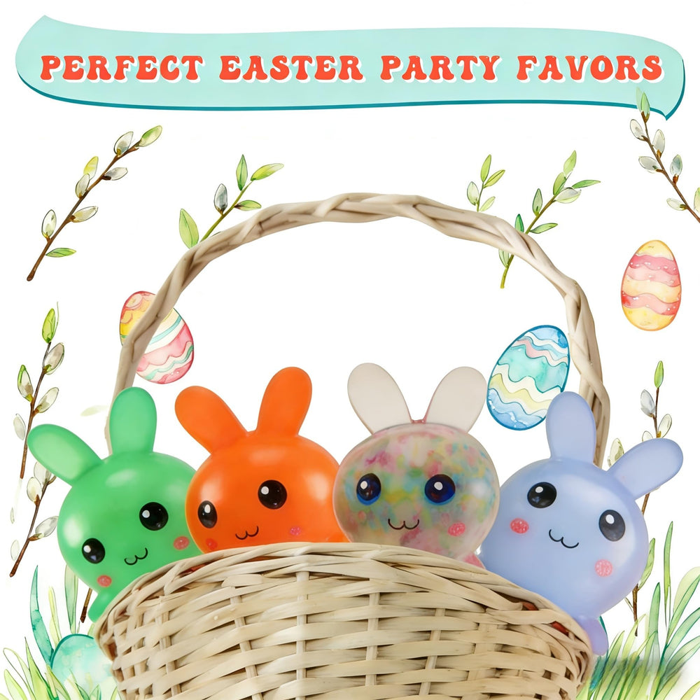 FauKait Easter Bunny stress ball orange, playful color for quick focus.