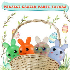 FauKait Easter Bunny stress ball orange, playful color for quick focus.