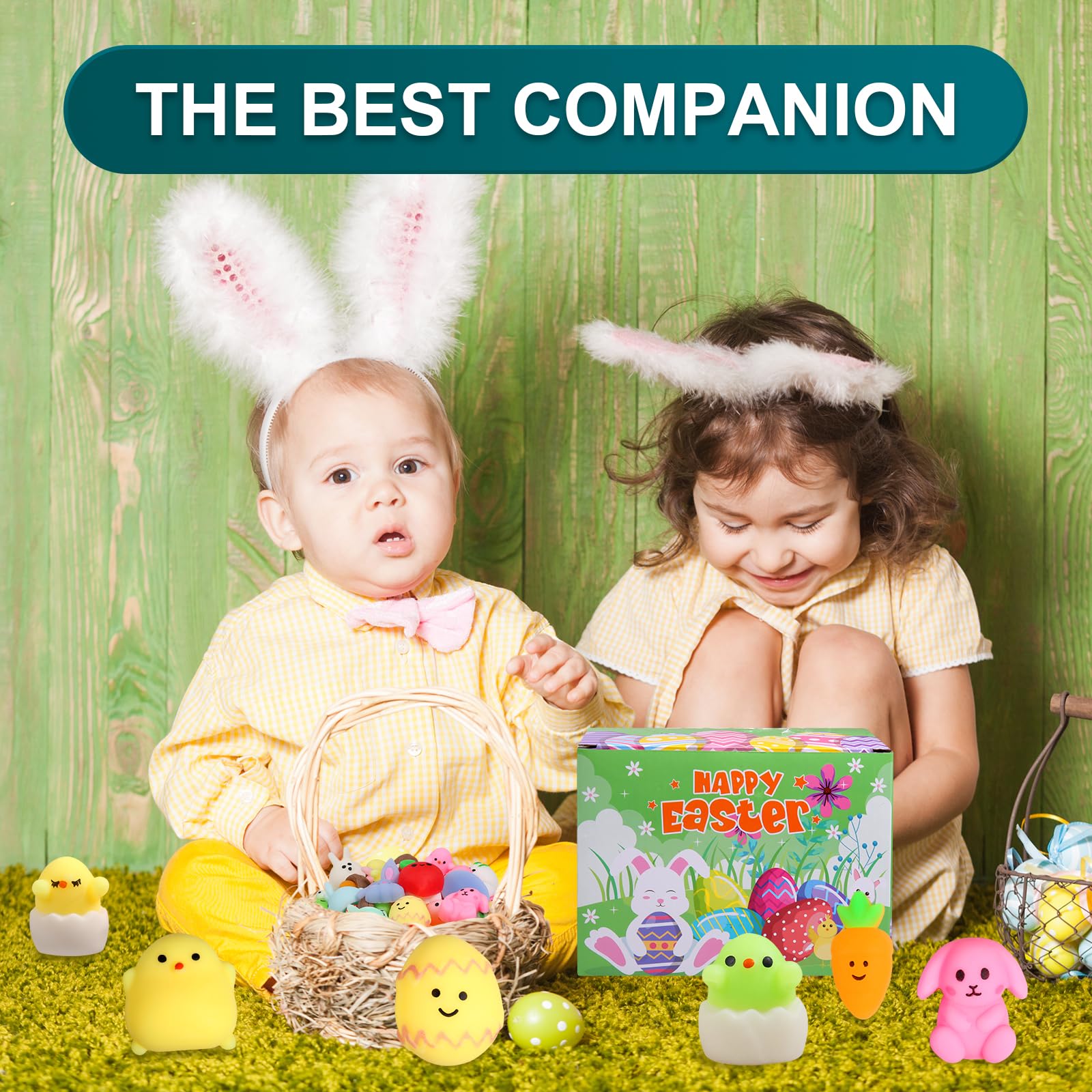 FauKait Easter-themed squishies are ready for gift giving and celebrations.