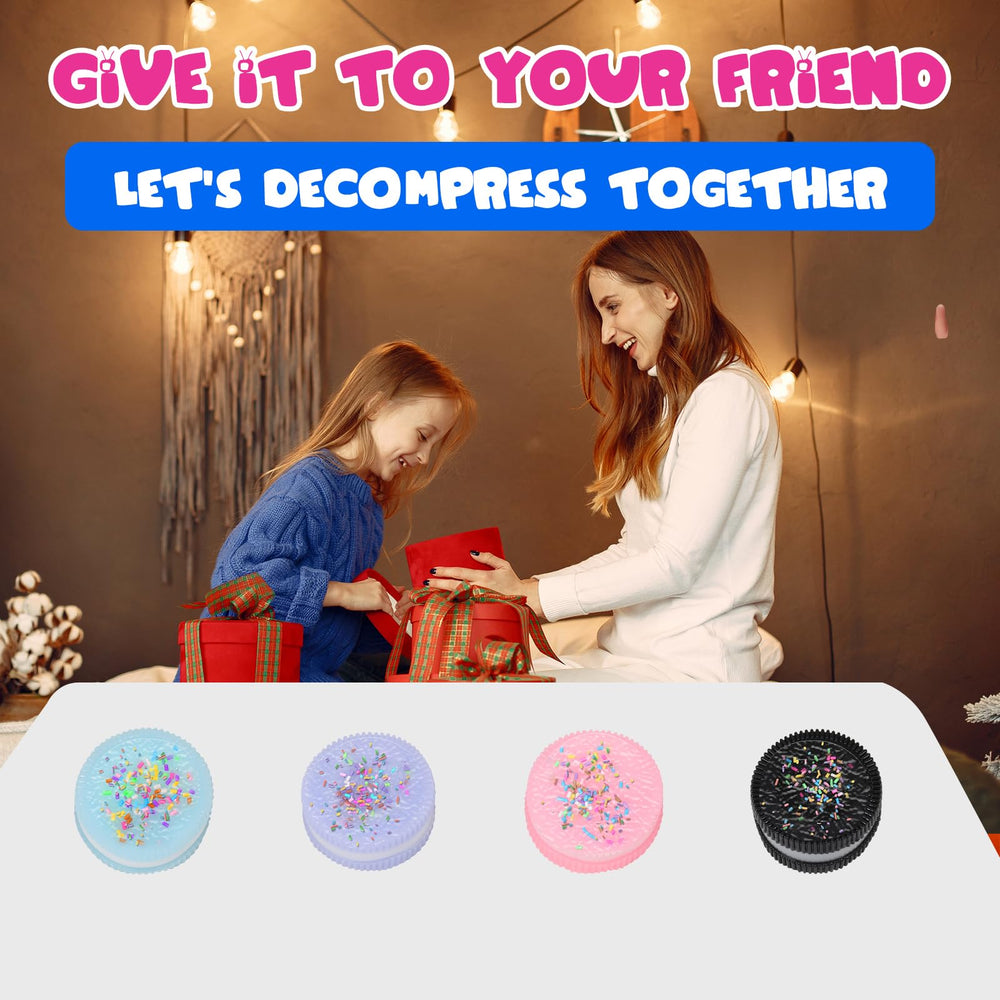 FauKait kawaii pink cookie squishy with premium PVC packaging, ideal for gifting.