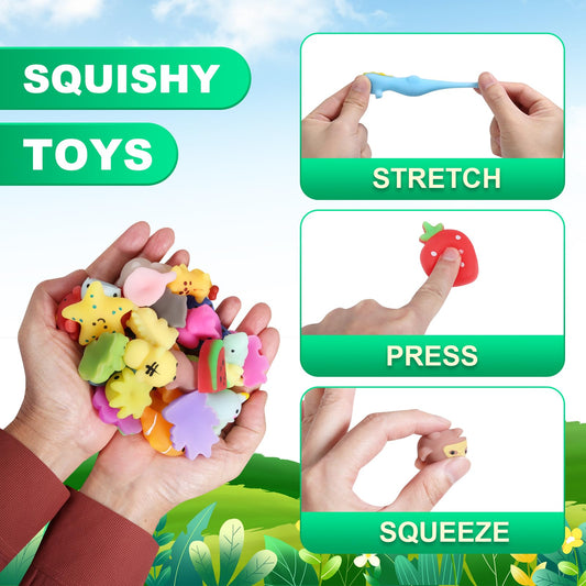 FauKait kawaii squishies party favors for birthdays and classroom prizes.