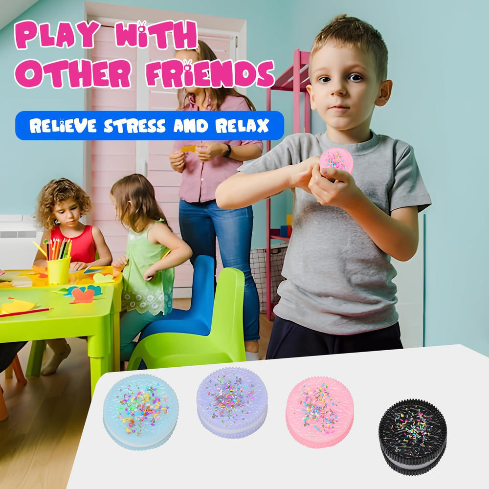 Faukait pink cookie squishy packaging in OPP packaging