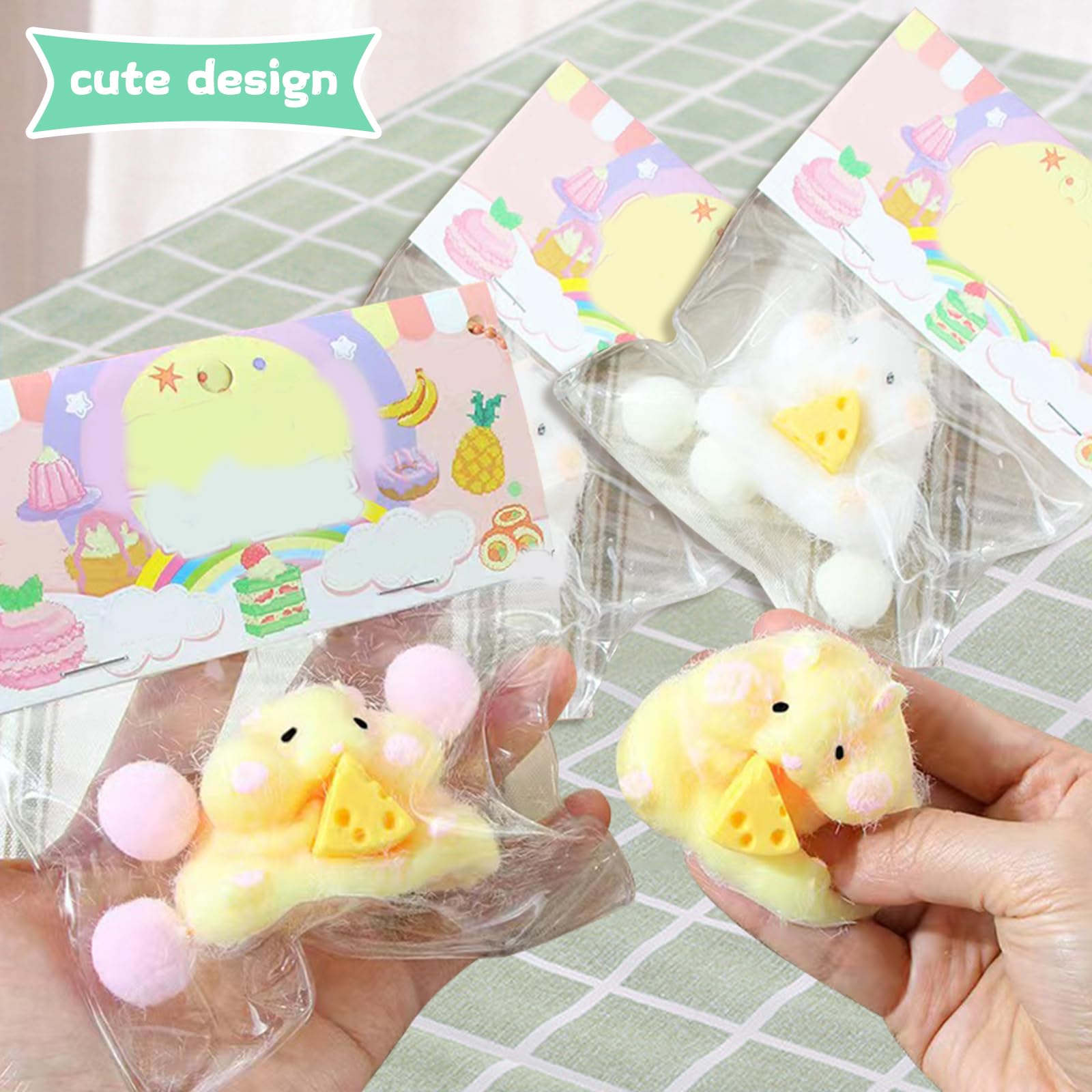 FauKait 3-inch hamster squishy, safe and durable for kids and adults.