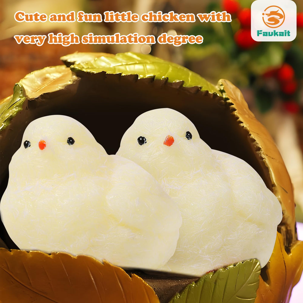 FauKait silicone chick stress relief toy close-up with oil sheen and realistic features.