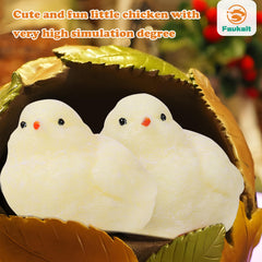 FauKait silicone chick stress relief toy close-up with oil sheen and realistic features.