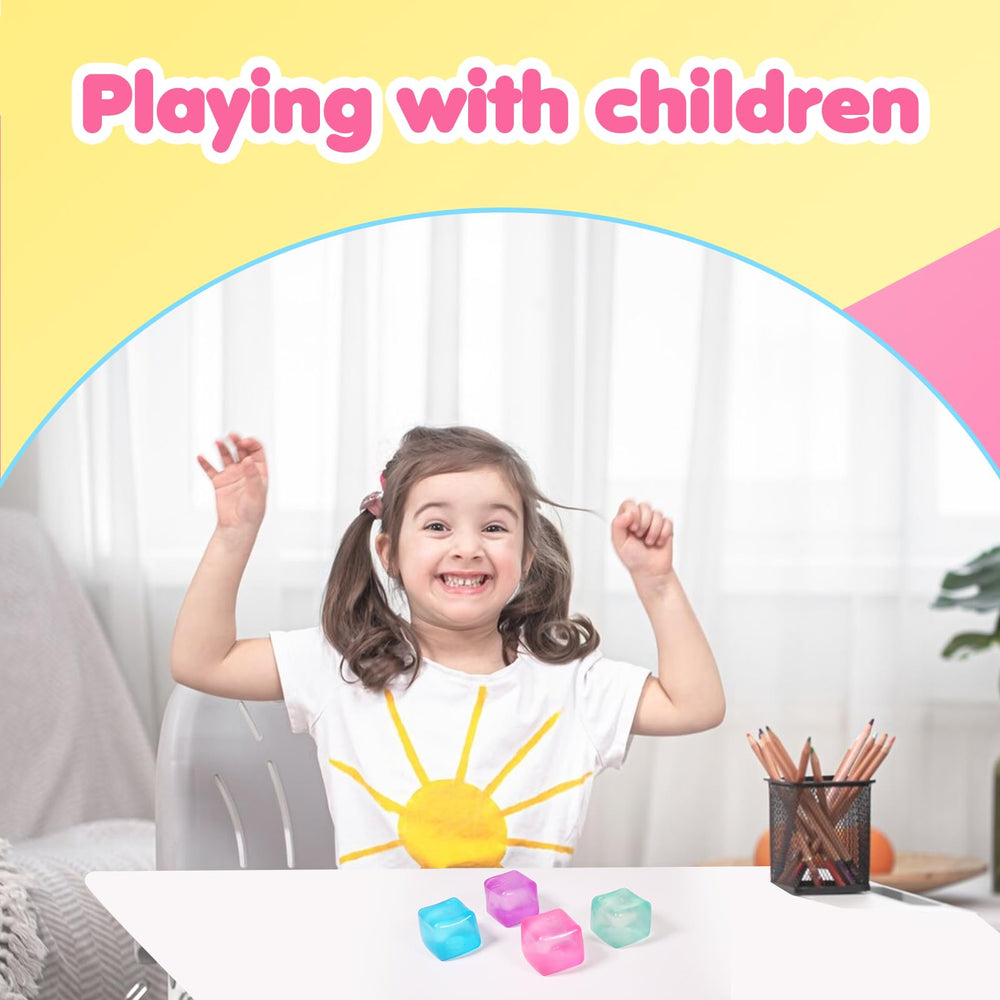 FauKait stress cube held in hand demonstrates ergonomic grip and subtle relief.