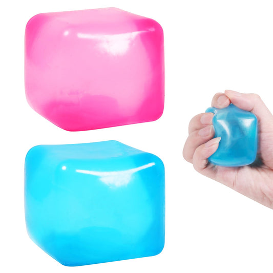 FauKait stress cube pink close-up for discreet fidget relief and focus.