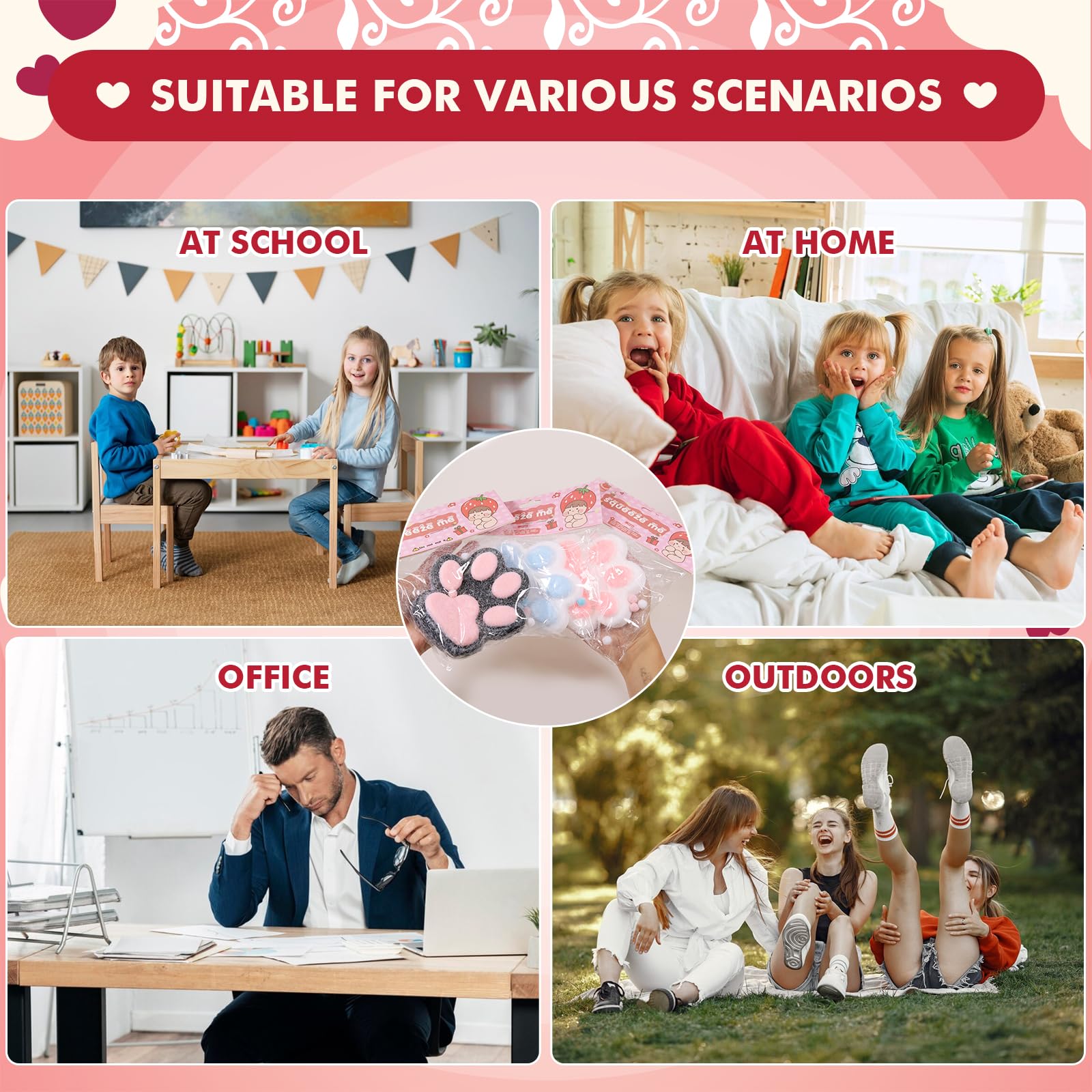 FauKait large palm-size squishy offers extra satisfaction during breaks.