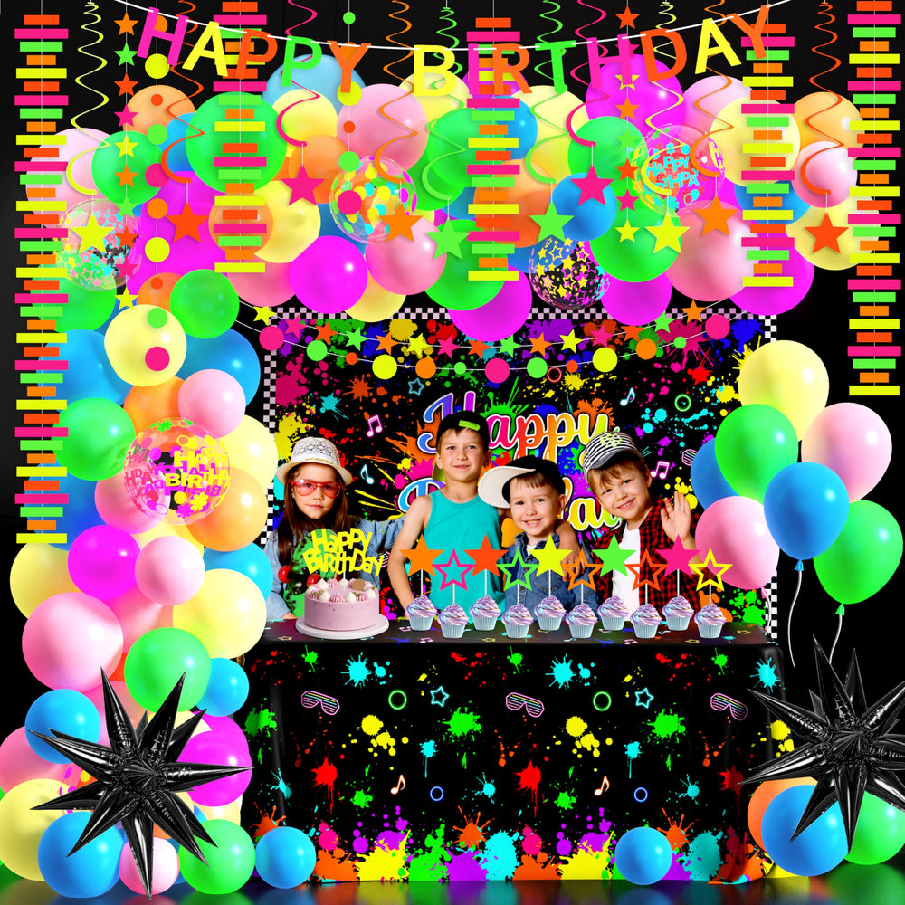 Fayoo neon garland arch highlights colors and glow.