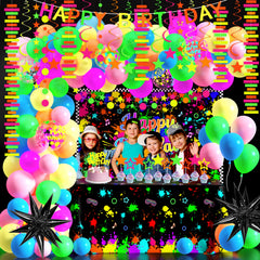 Fayoo neon garland arch highlights colors and glow.