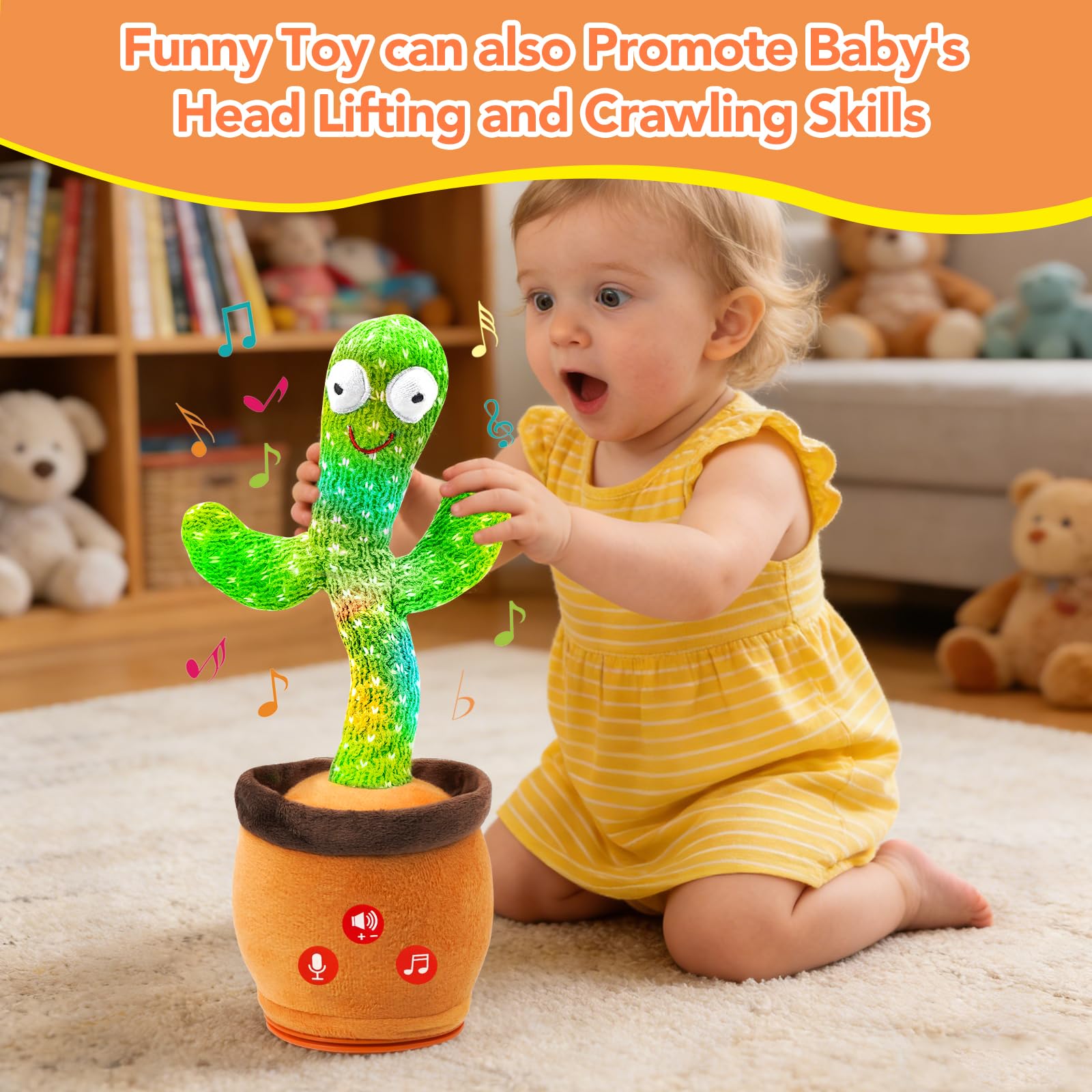 FAYOUCZ volume control button enables quieter or louder play.