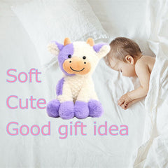 FAYUAKU plush cow easy to clean by hand wash with cold water