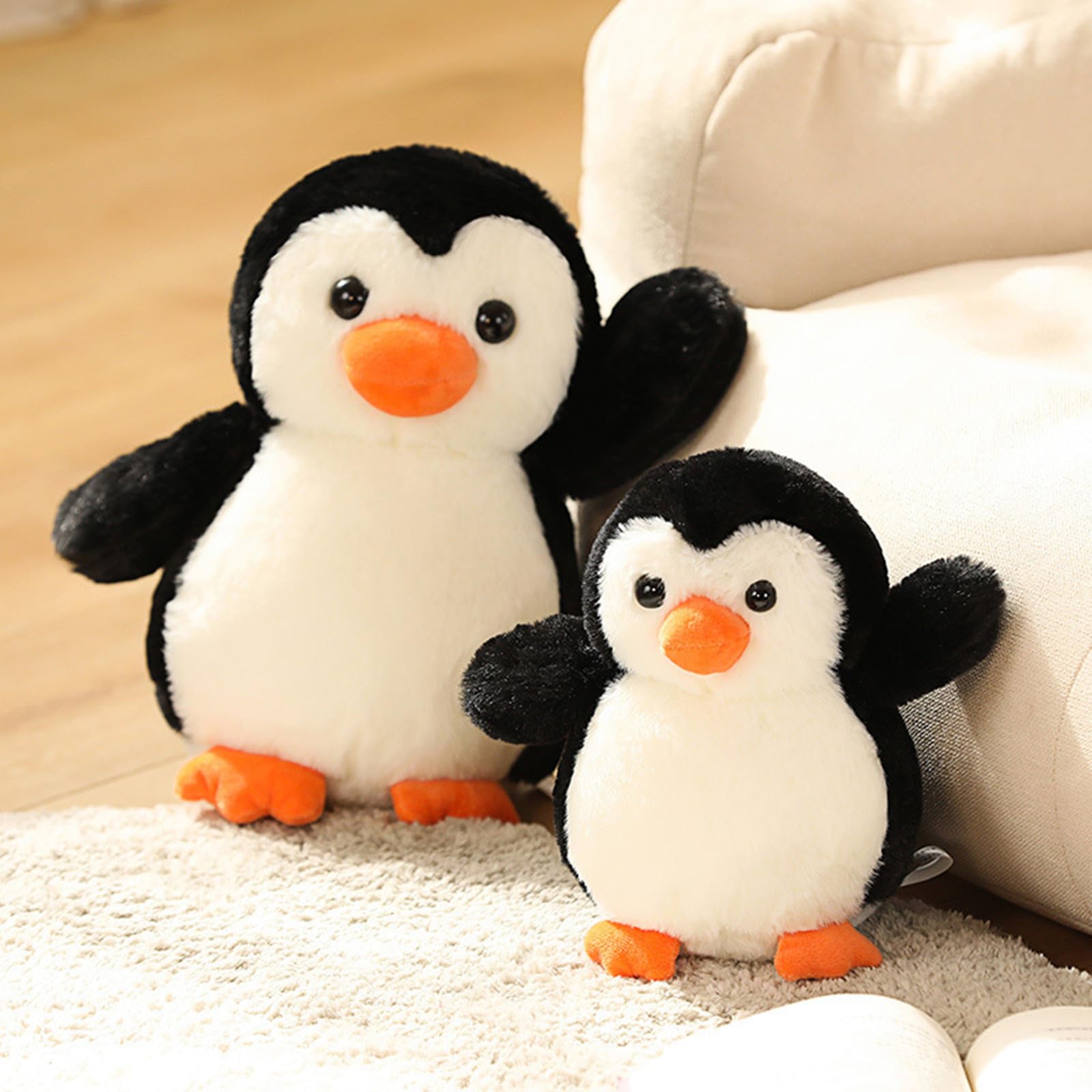 FAYUAKU penguin stuffed toy with PP cotton for plush feel.