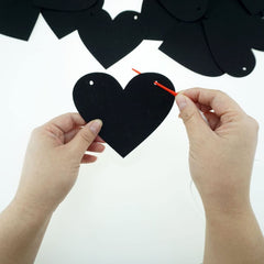 Easy hanging and DIY setup of FAZHBARY heart banner for events