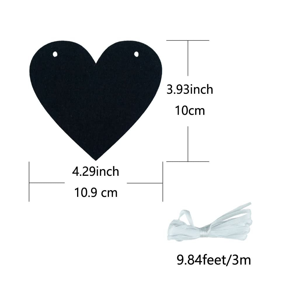 Heart size and rope length of FAZHBARY gothic banner for versatile decor