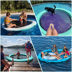 FBSPORT non-slip surface detail on floating platform for steady footing