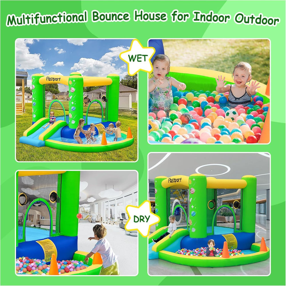 FBSPORT water splash pool enables cooling play on hot days.