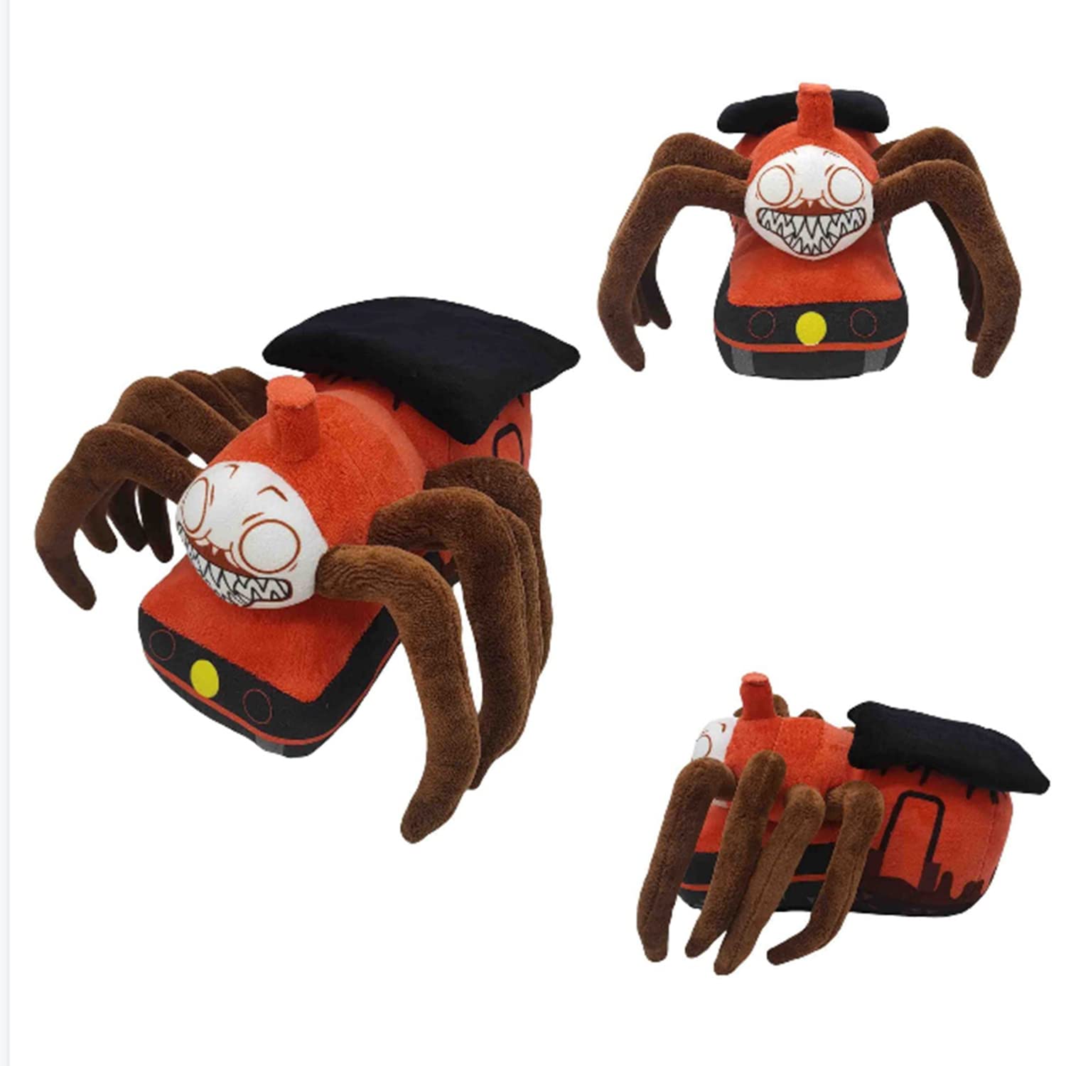 FBDCYIA Choo Choo Charles plush back view, compact companion for desks