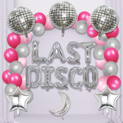 FBQ disco pink latex balloon, ideal for bachelorette parties and dazzling wedding or birthday decor