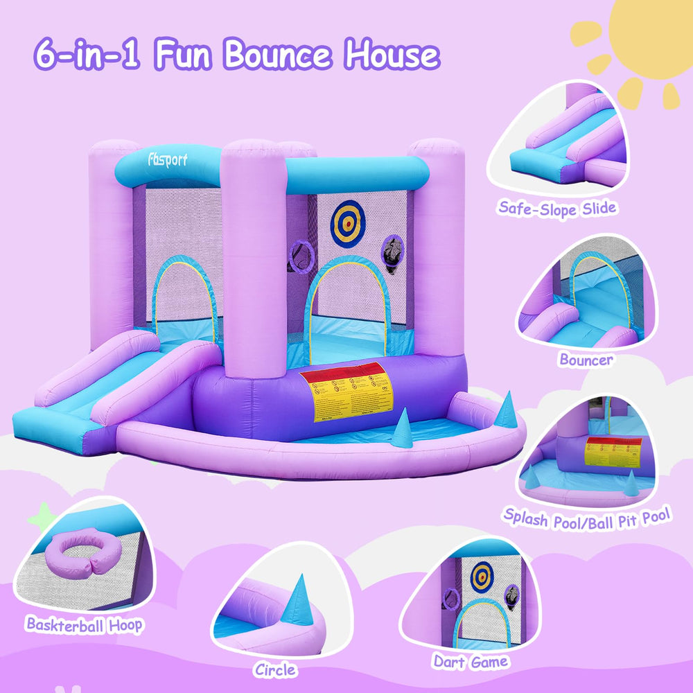 FBSPORT easy-setup inflatable with blower for quick setup and play