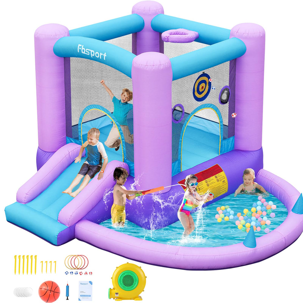 FBSPORT inflatable bounce house with galaxy theme for indoor and outdoor play