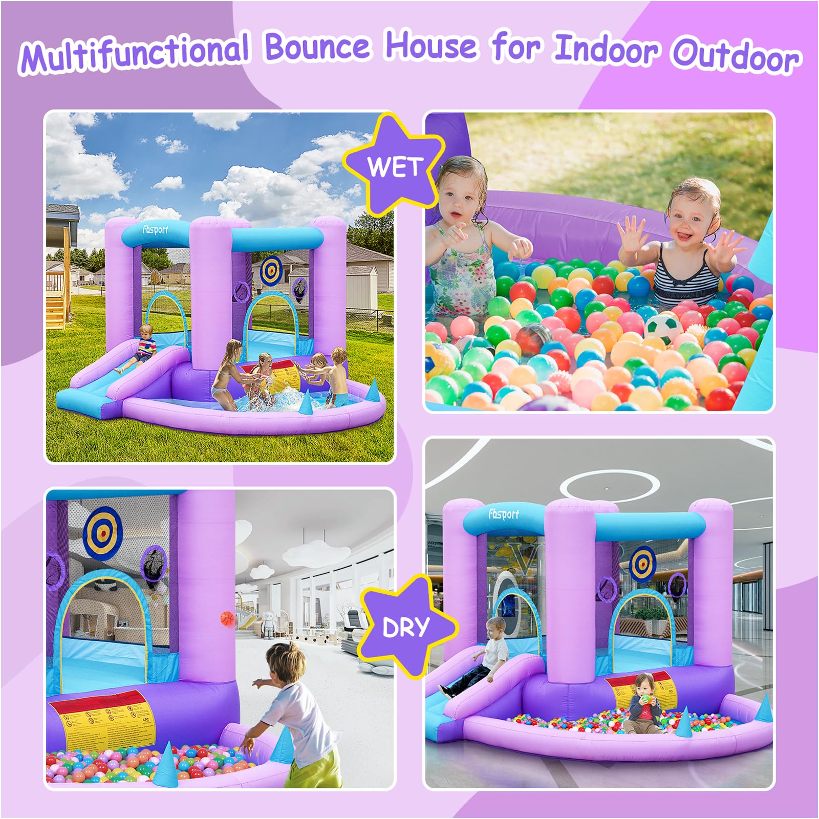 FBSPORT safety nets and Oxford fabric keep kids secure during play