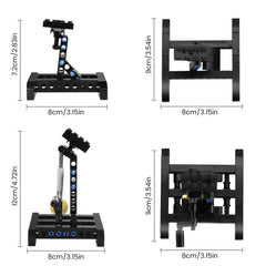FCEYOUT display stand for Lego Mando N-1 Fighter 75325, angled view enhances visibility