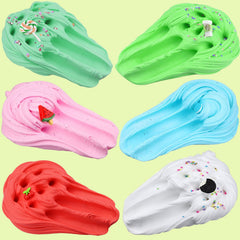 Fcieoihr scented slime closeup emphasizes smooth texture and appealing fragrance.