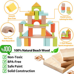 FCSONU Montessori-style blocks support early cognitive development through hands-on exploration