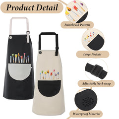 FdcZeyxior kids artist apron adjustable back ties ensure secure wear