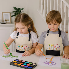 FdcZeyxior kids artist apron waterproof coating keeps clothes dry