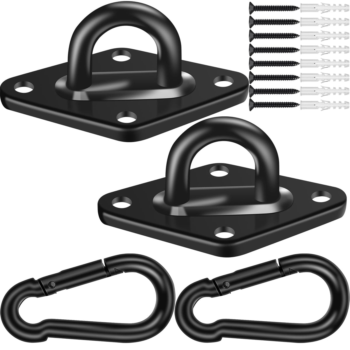 Feanron hammock hooks 2-pack product shot shows durable, reliable outdoor hanging.