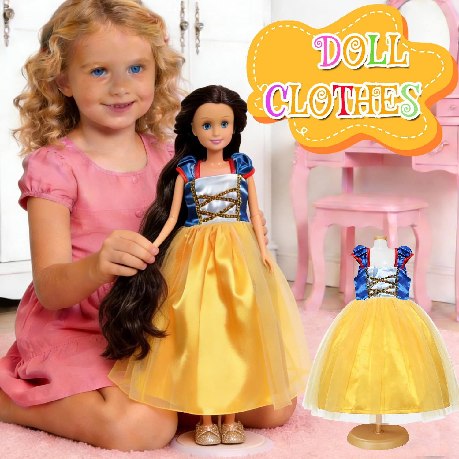FEAYEA handmade doll clothes 6pc enabling durable dress-up adventures across brands