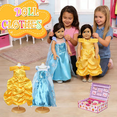 FEAYEA 6-piece doll dress set encourages creativity and fine motor skills