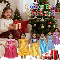 FEAYEA princess dresses for 18-inch dolls fit across brands