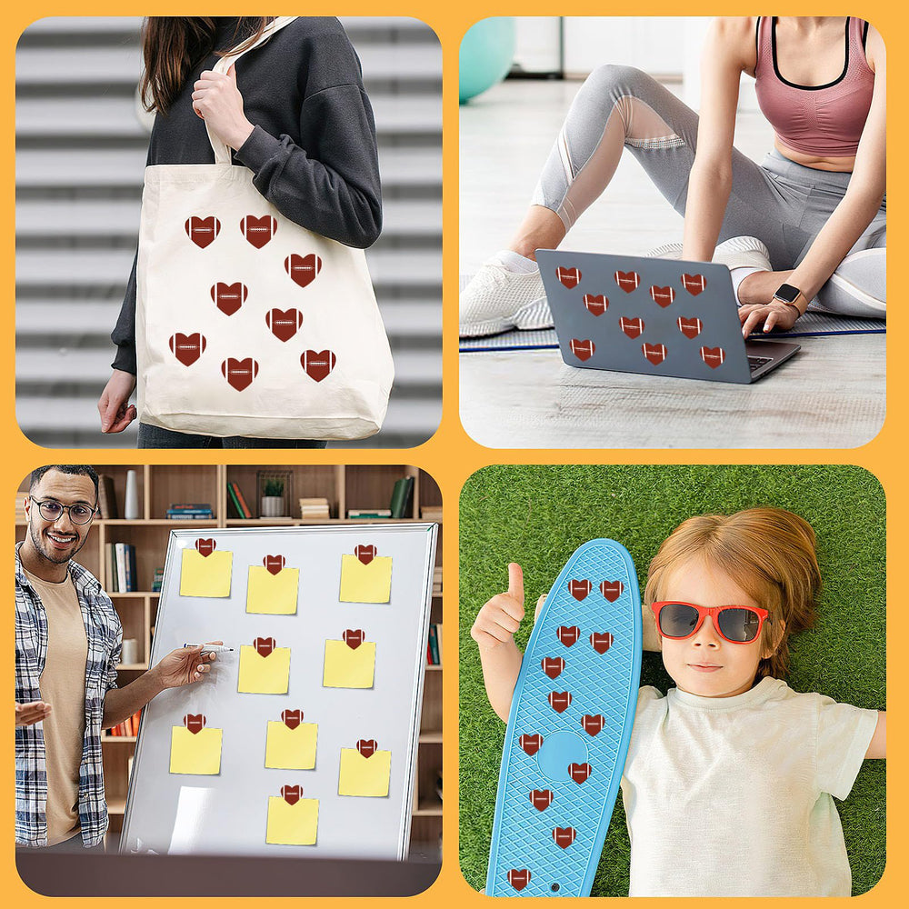 FEBSNOW football-themed stickers offer vibrant, long-lasting decor options.
