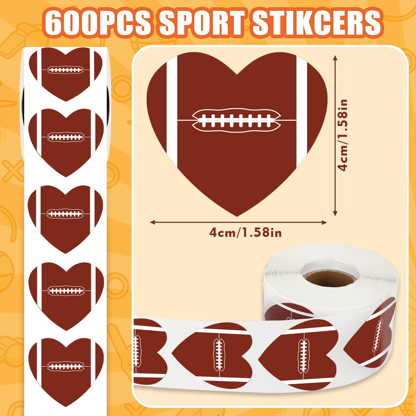 FEBSNOW kids football pattern sheets with durable color for everyday projects.