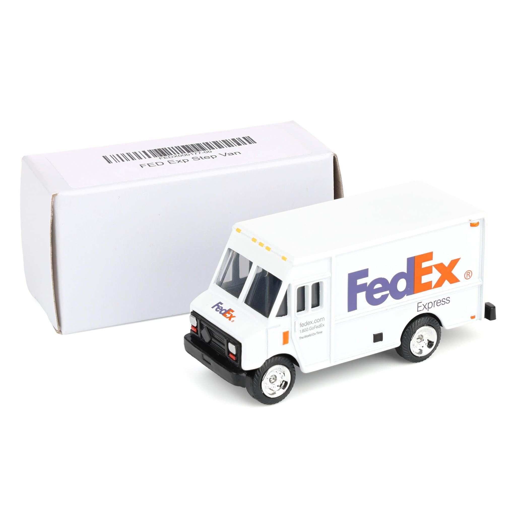 FedEx Express 1/64 die-cast delivery van wheel detail for durable play