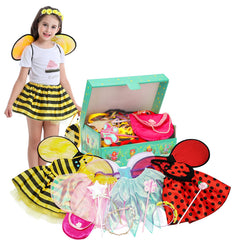 Fedio dress-up trunk storage closed for organized pretend play spaces.