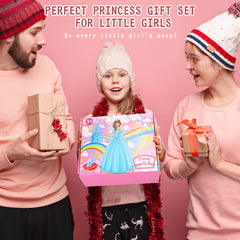 Fedio Princess Dress Up Shoes Set reusable gift box keeps treasures organized