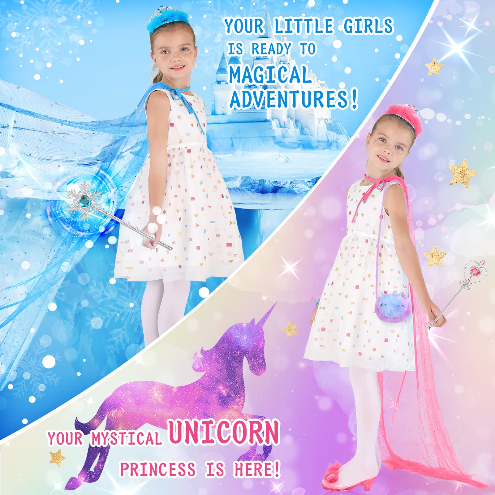 Fedio Princess Dress Up Shoes Set unicorn purse highlights adorable accessory for storytime