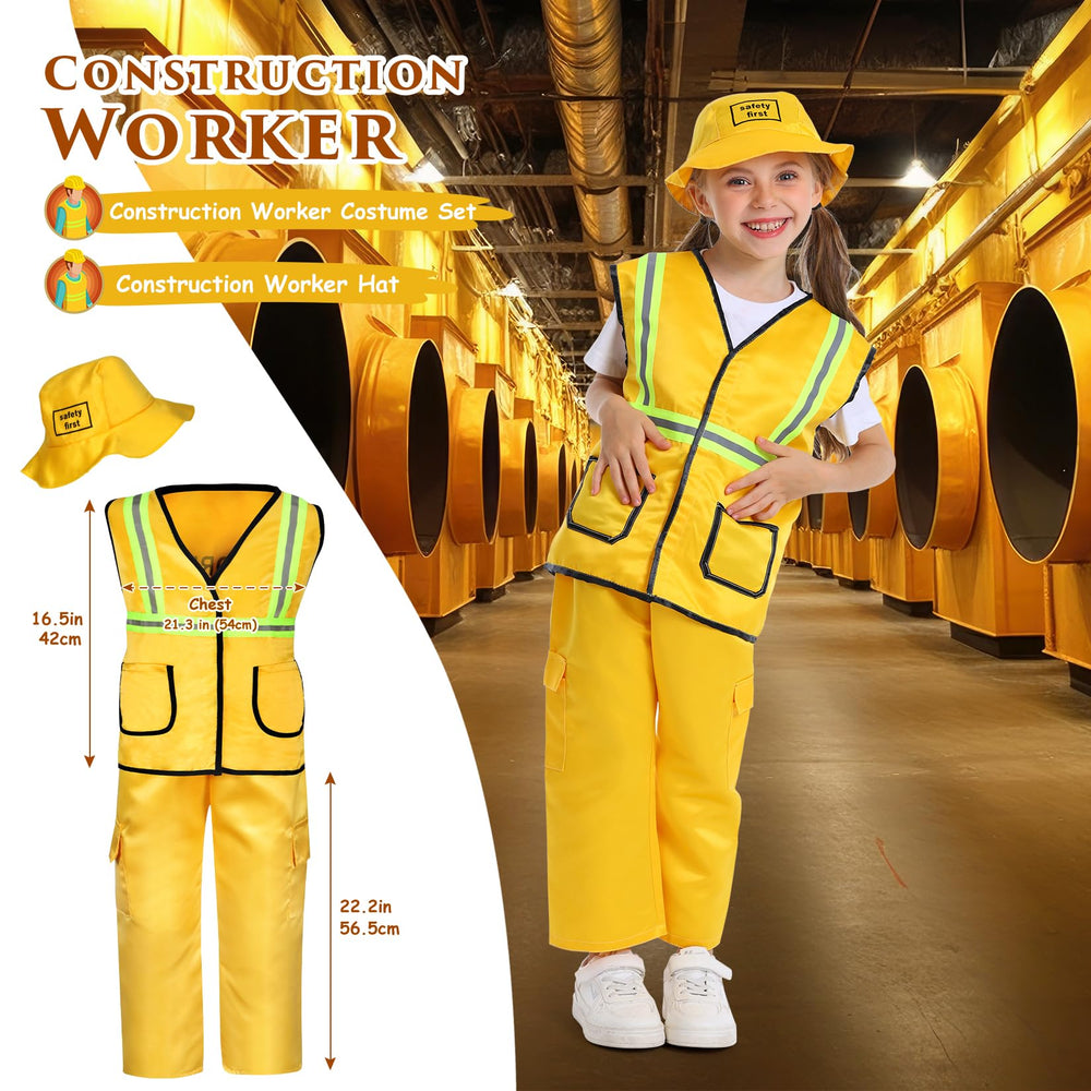 Fedio firefighter set includes top, pants and toy extinguisher.