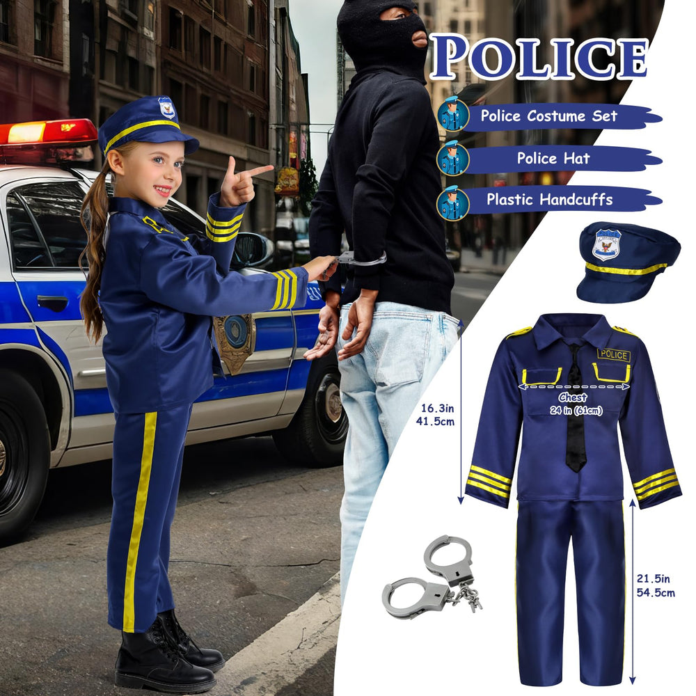 Fedio police outfit top and pants designed for easy dressing.