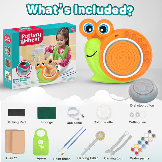 Fedonak kids pottery kit paint colors arranged for easy, vibrant decorating sessions.